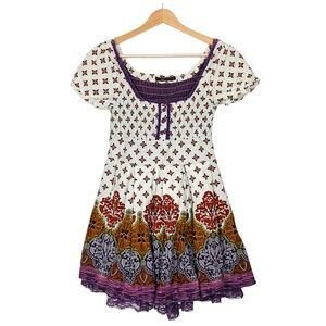 Anthropology hazel Boho Mini Dress